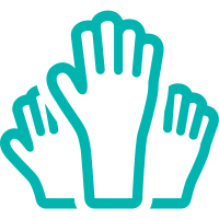 Multiple Hands Icon